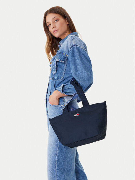 Tommy Jeans Tommy Jeans Handtasche Tjw Ess Daily Mini Tote AW0AW17890 Dunkelblau