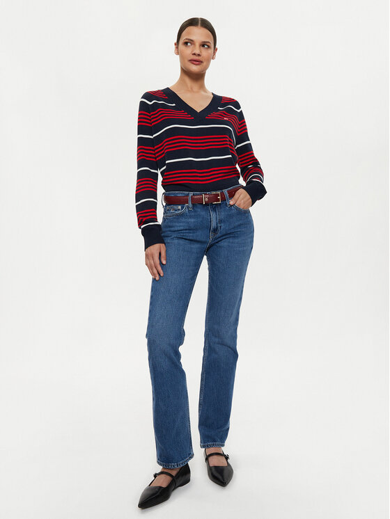 Tommy Jeans Tommy Jeans Džemper DW0DW18652 Tamnoplava Relaxed Fit