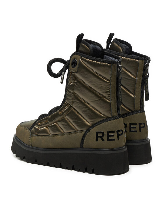 REPLAY REPLAY Черевики Melrose Lace Lace-Up GWF2H.000.C0012T Зелений