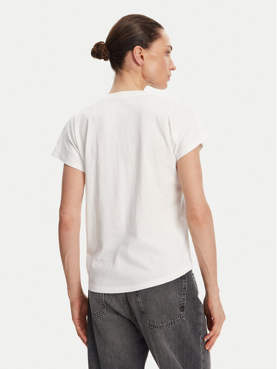 LOLA CASADEMUNT LOLA CASADEMUNT Póló MS2515018 Fehér Relaxed Fit