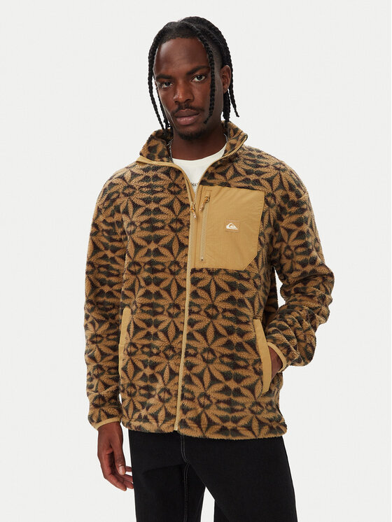 Quiksilver Quiksilver Флісовий реглан EQYPF03066 Світло-коричневий Regular Fit
