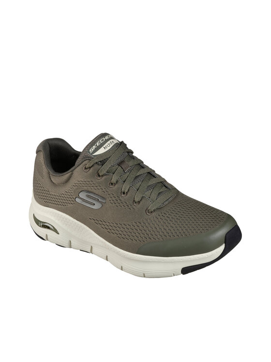 Skechers Skechers Sneakersy 232040-OLV Zielony ciemny