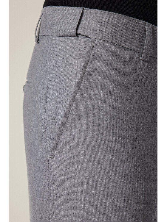 Lancerto Lancerto Spodnie materiałowe Artemio SP073225000009 Szary Slim Fit