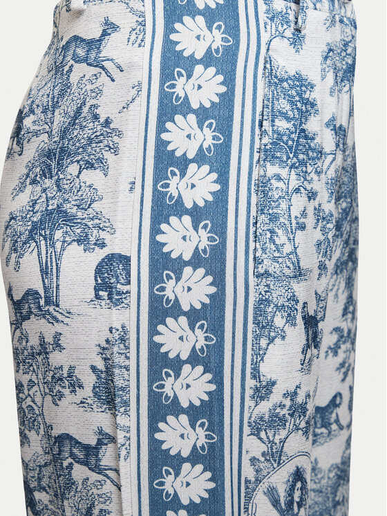 Fracomina Fracomina Palazzo nadrágok FS26SV3015W459K5 Világoskék Flare Fit
