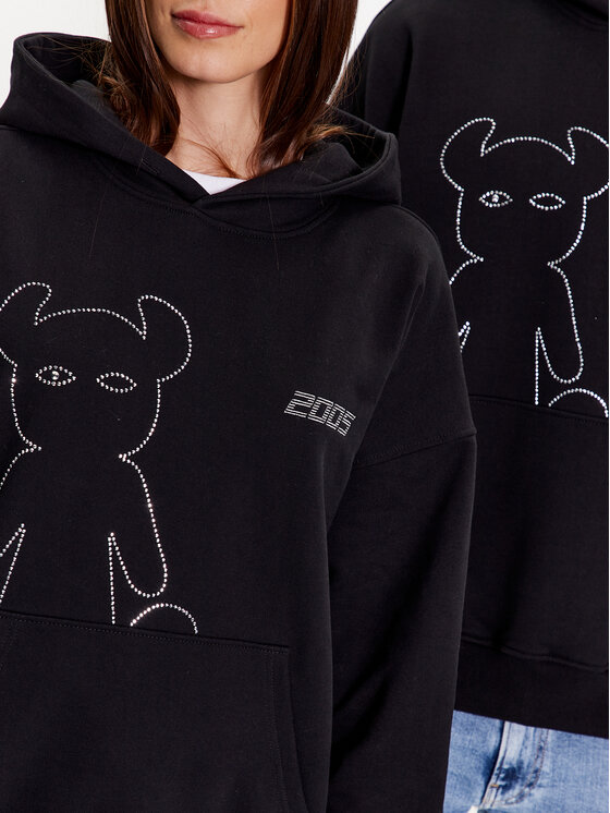 2005 2005 Sweatshirt Unisex Studded Horned Schwarz Regular Fit