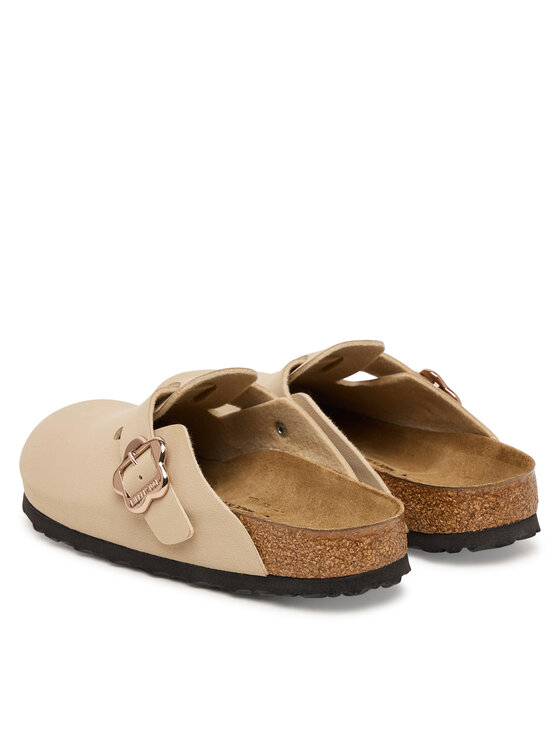 Birkenstock Birkenstock Klapki Boston Flower Buckle 1030630 D Beżowy