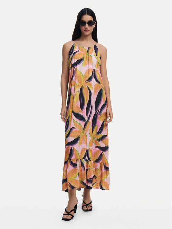 Desigual Desigual Rochie de vară Limoges 25SWVW12 Colorat Regular Fit