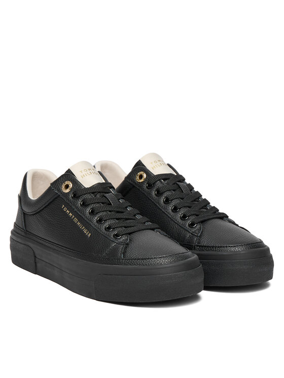 Tommy Hilfiger Tommy Hilfiger Tossud Th Platform Sneaker Tumbled Ltr FW0FW09018 Must
