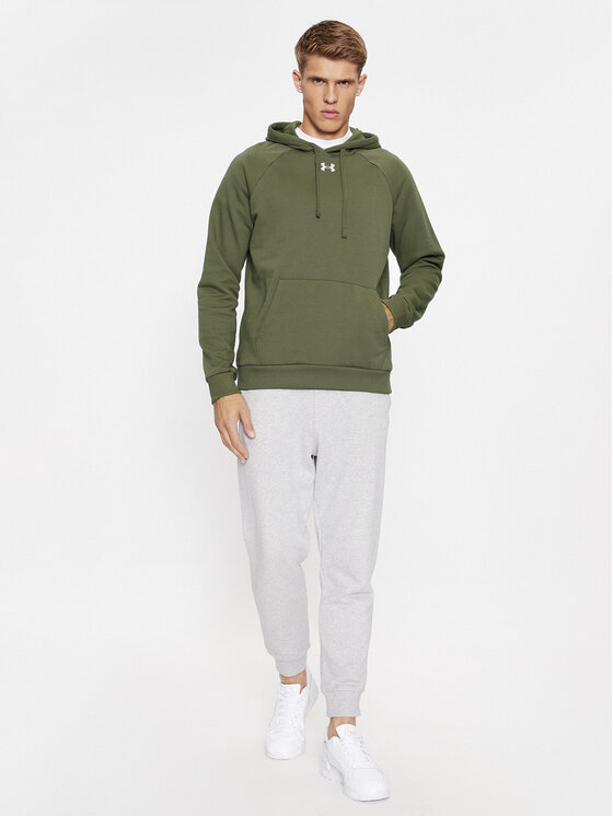 Under Armour Under Armour Bluza Ua Rival Fleece Hoodie 1379757 Khaki Loose Fit