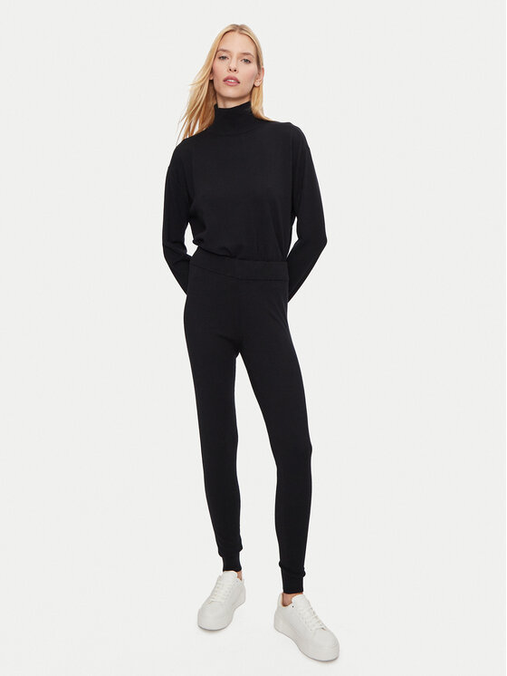 Athlecia Athlecia Παντελόνι φόρμας Dava W Knitted EA243385 Μαύρο Regular Fit