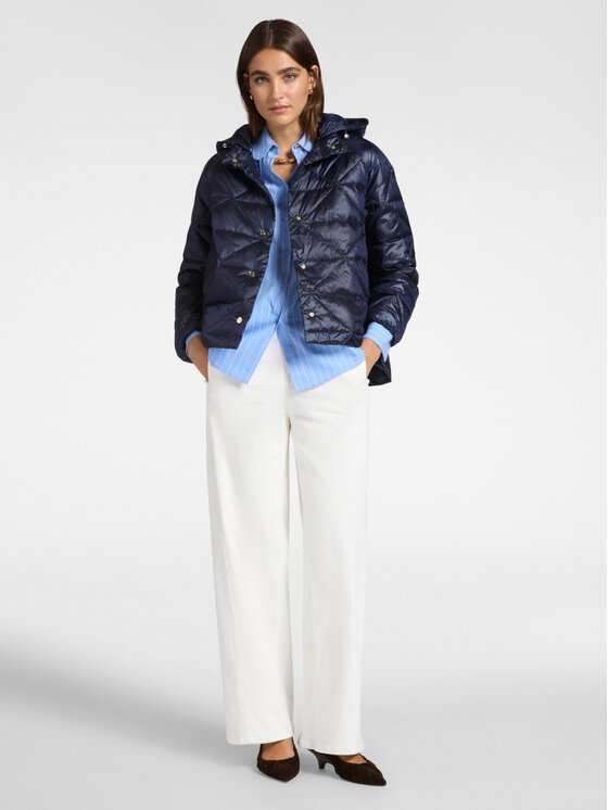 Elena Mirò Elena Mirò Giubbotto piumino F893P000146N034 Blu A-Line Fit