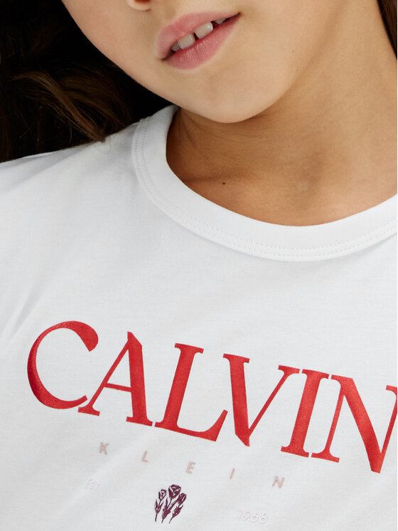 Calvin Klein Jeans Calvin Klein Jeans T-Shirt IG0IG03060 Bílá Regular Fit