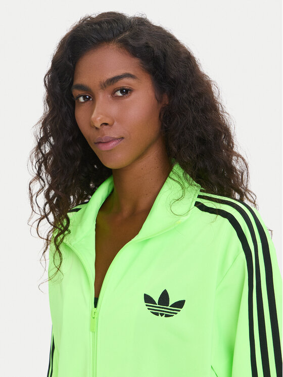 adidas adidas Majica dugih rukava adicolor Classic Firebird JX7859 Zelena Loose Fit