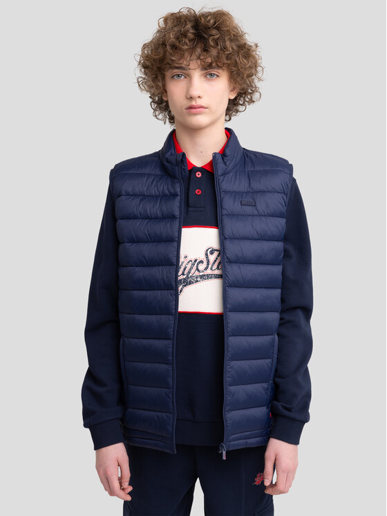 BIG STAR BIG STAR Kamizelka GRIMBO Granatowy Basic Fit