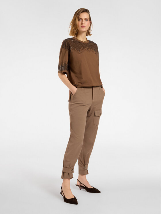 Elena Mirò Elena Mirò T-shirt G315Z100523N022 Marrone Regular Fit