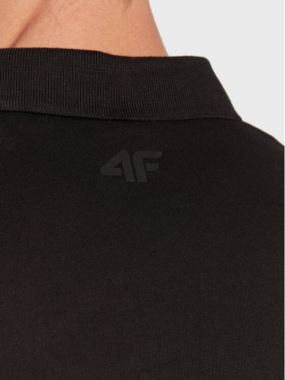 4F 4F Polo H4Z22-TSM355 Czarny Regular Fit