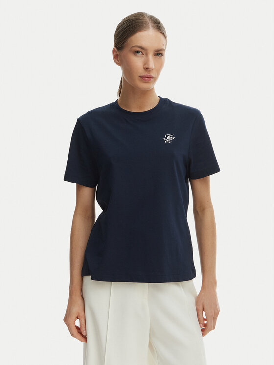 Tommy Hilfiger Tricou WW0WW48699 Bleumarin Regular Fit