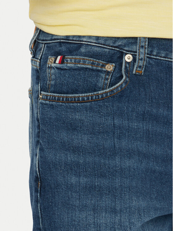 Tommy Hilfiger Tommy Hilfiger Jeans kratke hlače Denton MW0MW42558 Mornarsko modra Straight Leg