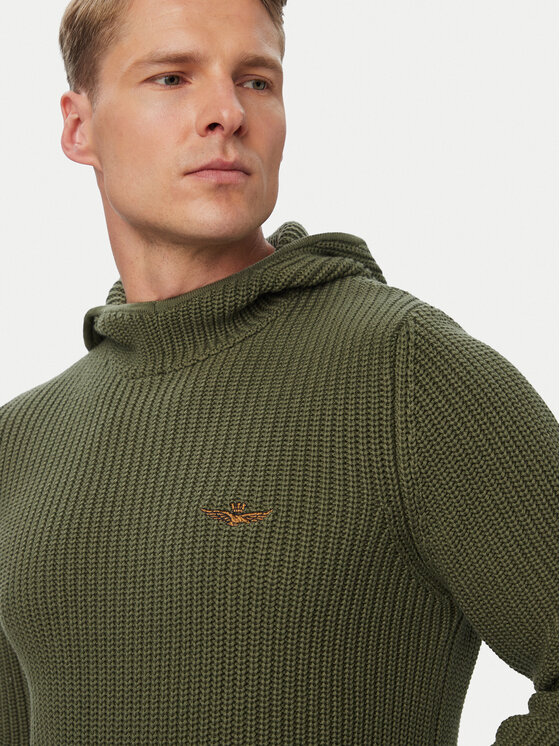 Aeronautica Militare Aeronautica Militare Pullover 262MA1665UL00409 Khakifarben Regular Fit