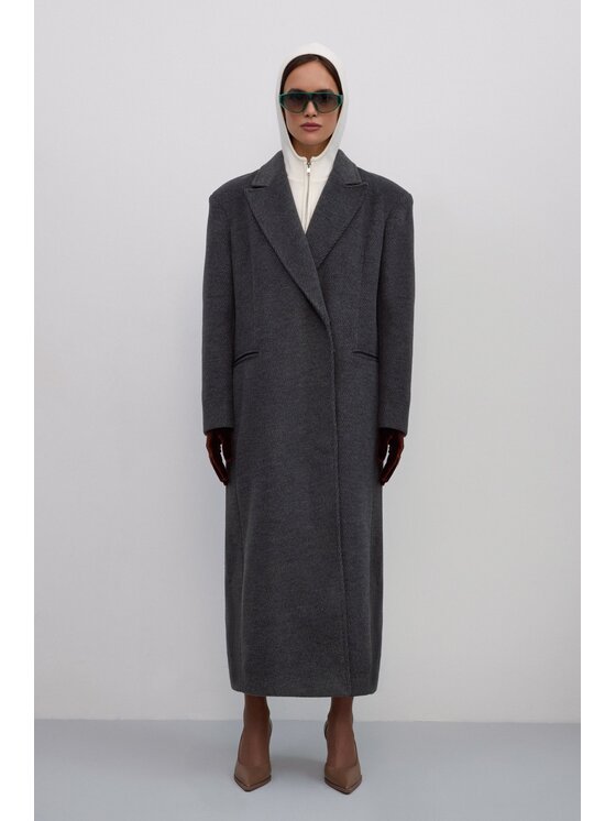 Estro Estro Cappotto ER00117897 Grigio Loose Fit