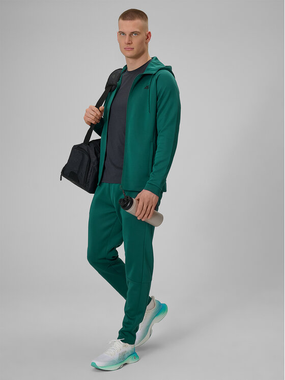 4F 4F Bluza TRAINING CLUB Zielony Regular Fit