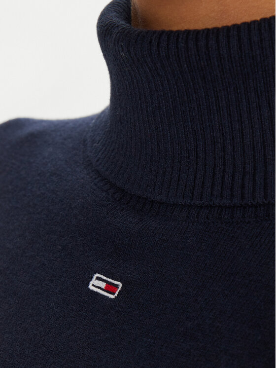 Tommy Jeans Tommy Jeans Golf Essential DW0DW19686 Granatowy Regular Fit