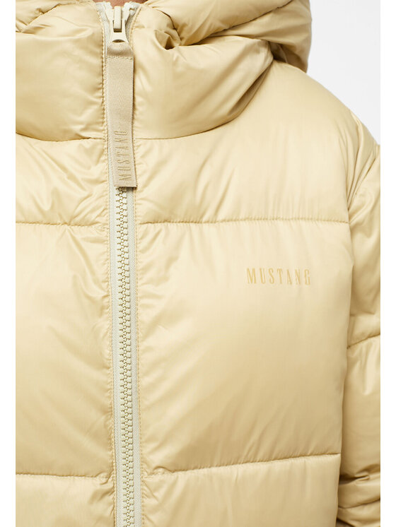 Mustang Mustang Kurtka damska HEIDI PUFFER COAT Beżowy Regular Fit