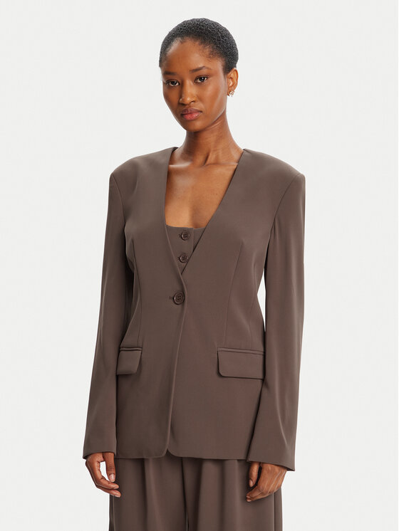 BARDOT BARDOT Pintsak Ellera Fitted 59970JB2 Pruun Regular Fit