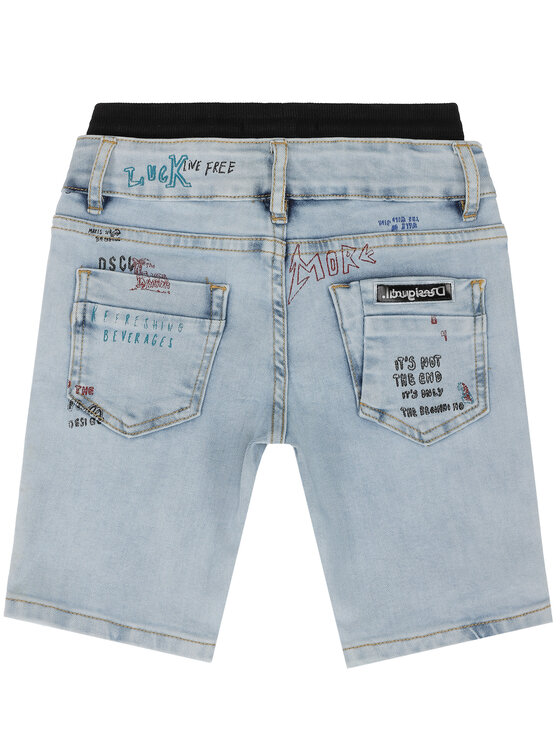 Desigual Desigual Jeans kratke hlače Castro 20SBDD02 Modra Slim Fit