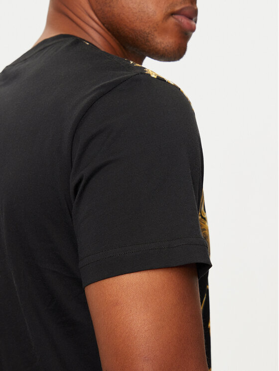 Versace Jeans Couture Versace Jeans Couture T-shirt 77GAH6SC Crna Regular Fit