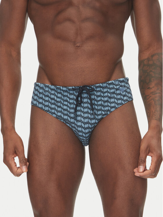 Emporio Armani Męskie Kąpielówki, rozmiar M, Niebieskie, EM000575 AF12341 F9035