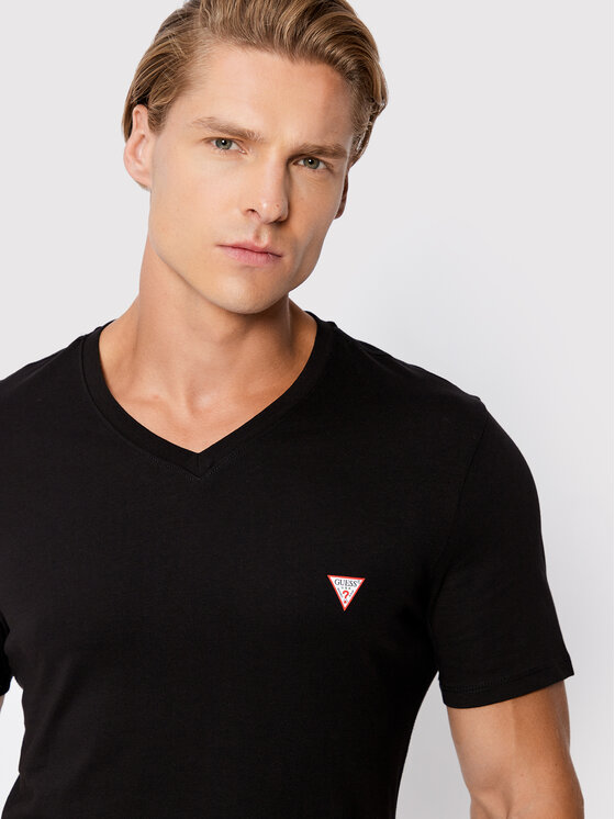 Guess Guess Тишърт M2YI37 I3Z11 Черен Slim Fit