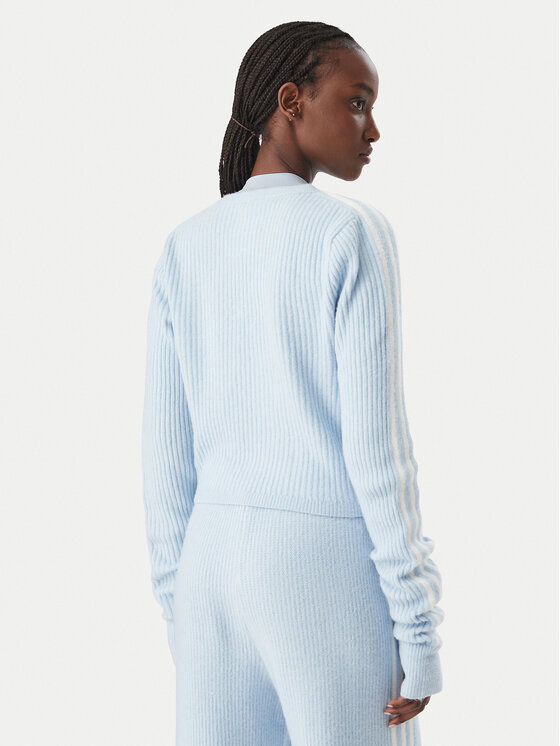adidas adidas Светр Adidas x Jennie Knitted Wrap LD8932 Світло-синій Slim Fit