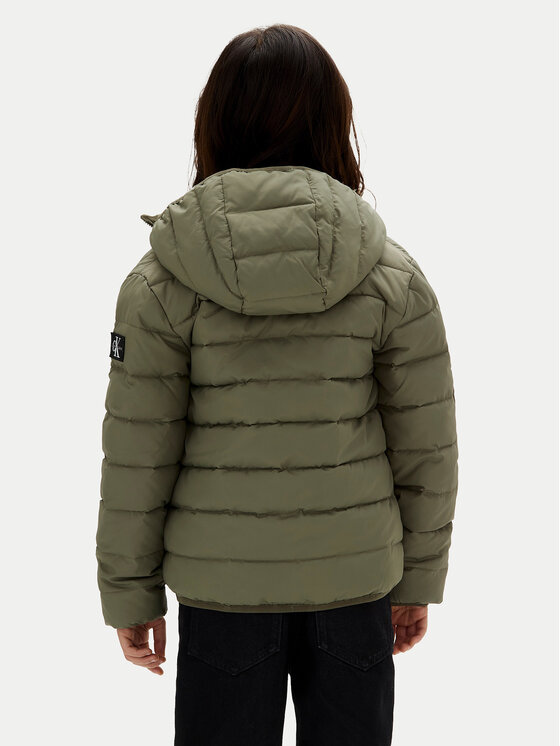 Calvin Klein Jeans Calvin Klein Jeans Winterjacke Inst Logo IB0IB02174 M Grün Regular Fit