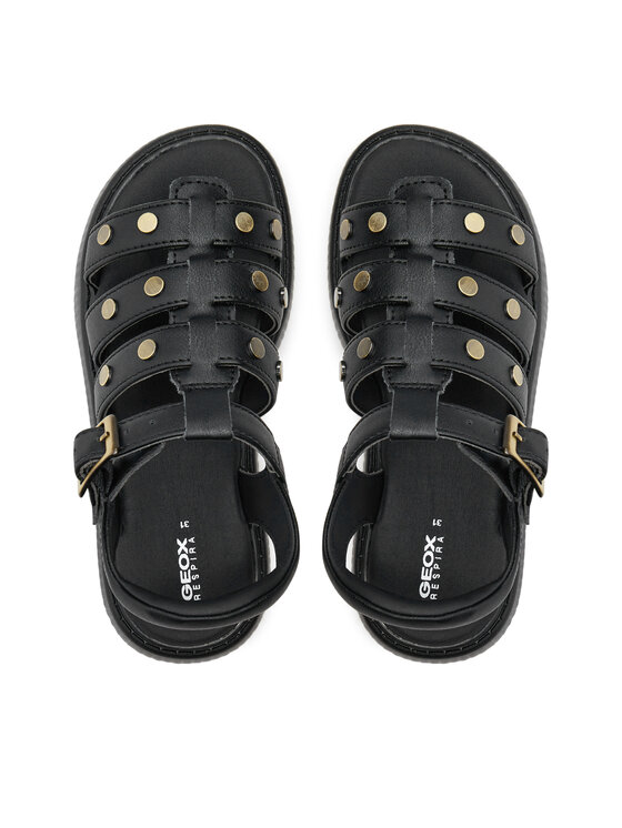 Geox Geox Sandale J Sandal Kodette Gir J45DBG 000BC C9999 S Crna