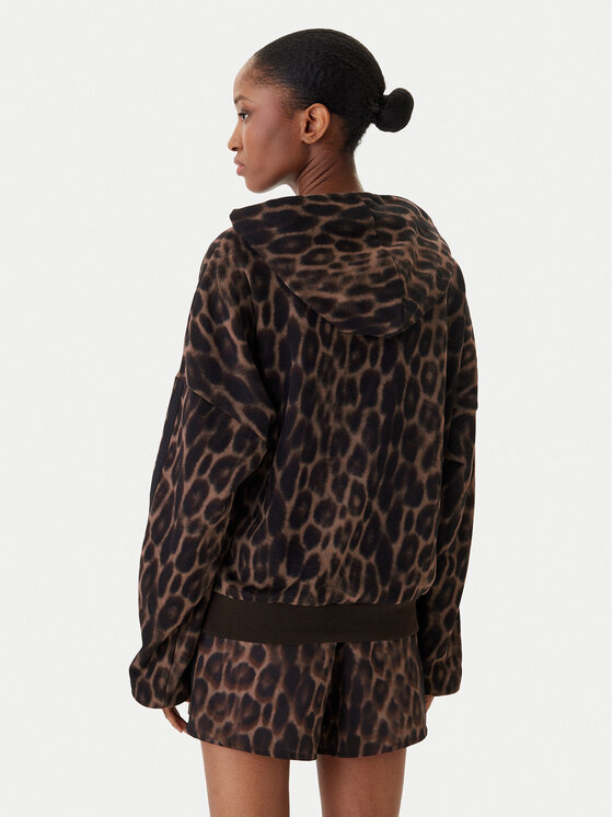 adidas adidas Bluză Seasonal Essentials Leopard Print KH0293 Maro Loose Fit