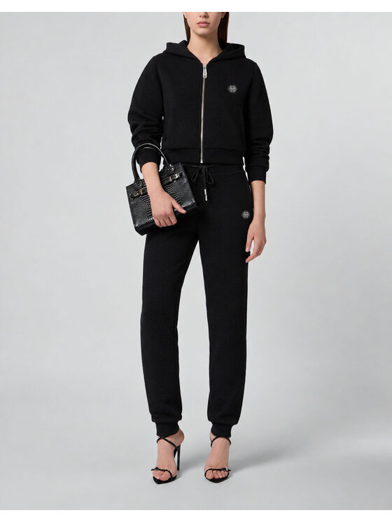 PHILIPP PLEIN PHILIPP PLEIN Teplákové kalhoty 31068 Černá Jogger Fit