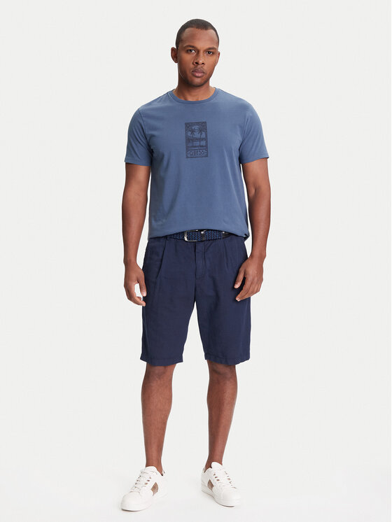 Guess Guess Tričko M5YI67 KBW41 Modrá Regular Fit