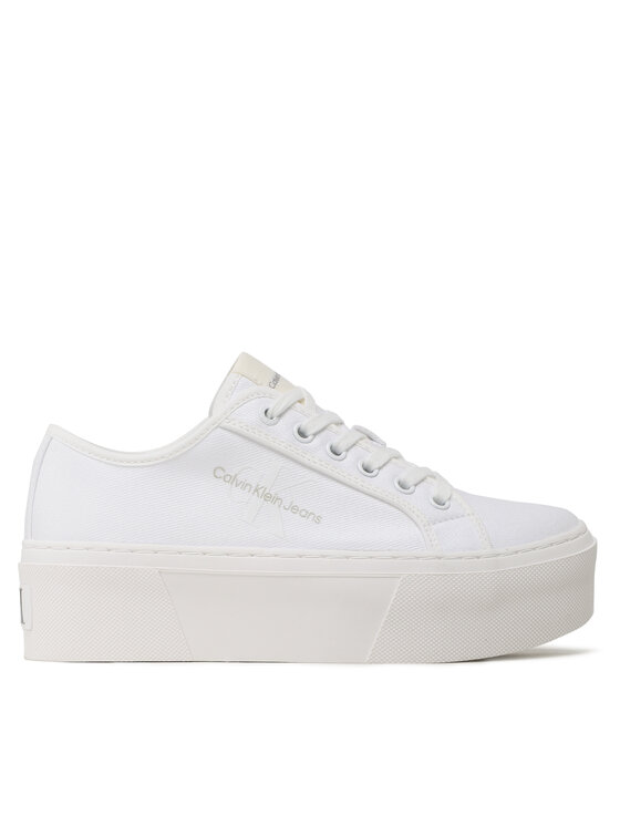 Calvin Klein Jeans Calvin Klein Jeans Tenisice Cupsole Flatform Ny Preal Wn YW0YW01221 Bijela