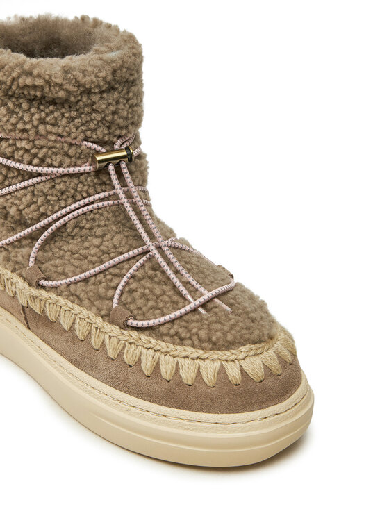 Mou Mou Čizme za snijeg Eskimo Sneaker Bold Scoub Lace FW411012A Siva