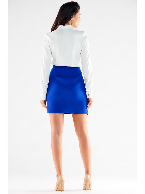 Awama Awama Spódnica A530 Niebieski Basic Fit