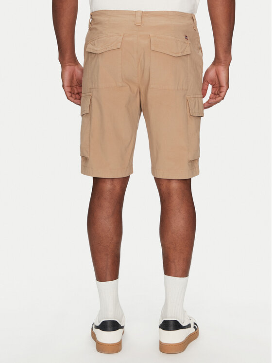 Napapijri Napapijri Шорти от плат N-Horton NP0A4HOS Бежов Regular Fit
