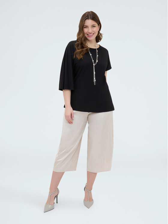 Fiorella Rubino Fiorella Rubino Bluzka G04SL008929N033 Czarny Boxy Fit