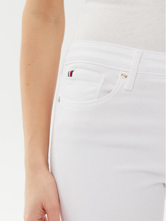 Tommy Hilfiger Tommy Hilfiger Džínsy Como WW0WW44361 Biela Slim Fit