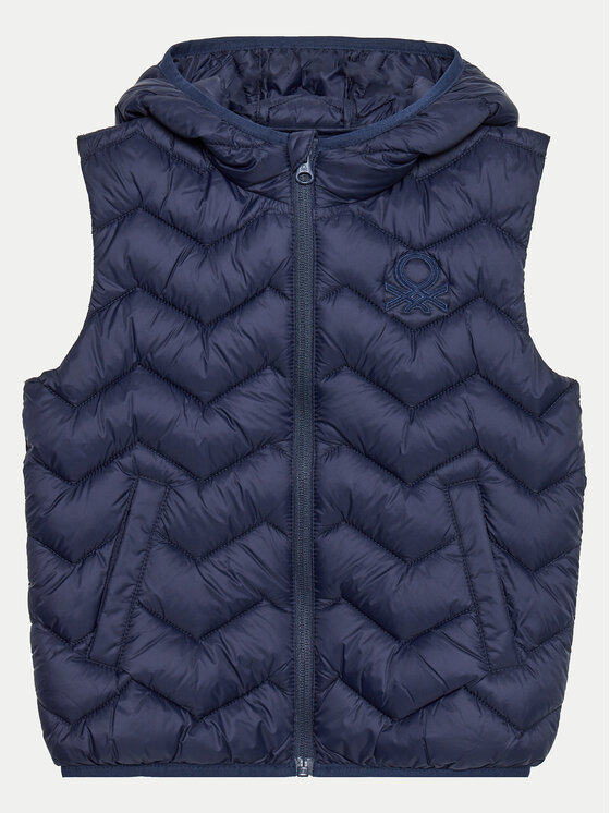 United Colors Of Benetton United Colors Of Benetton Γιλέκο 2TWDGJ00G Σκούρο μπλε Regular Fit