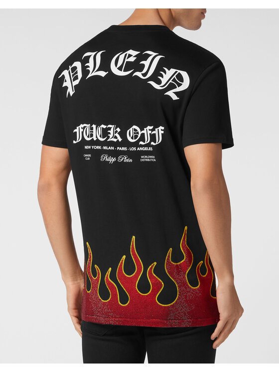 PHILIPP PLEIN PHILIPP PLEIN T-Shirt 20645 Czarny Regular Fit