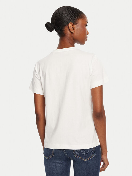 PINKO PINKO Póló Quentin 103320 A2RN Fehér Regular Fit