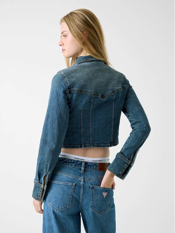 Guess Jeans Guess Jeans Демісезонна куртка 180858 Голубий Classic Fit