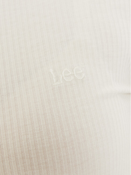 Lee Lee Bluzka 112355203 Biały Slim Fit