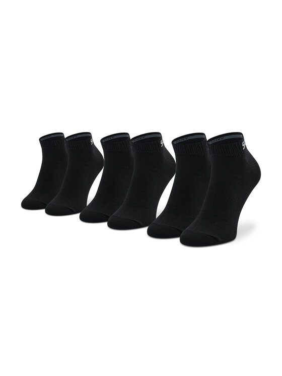 Skechers Skechers Set di 3 paia di calzini corti unisex SK43022 Nero